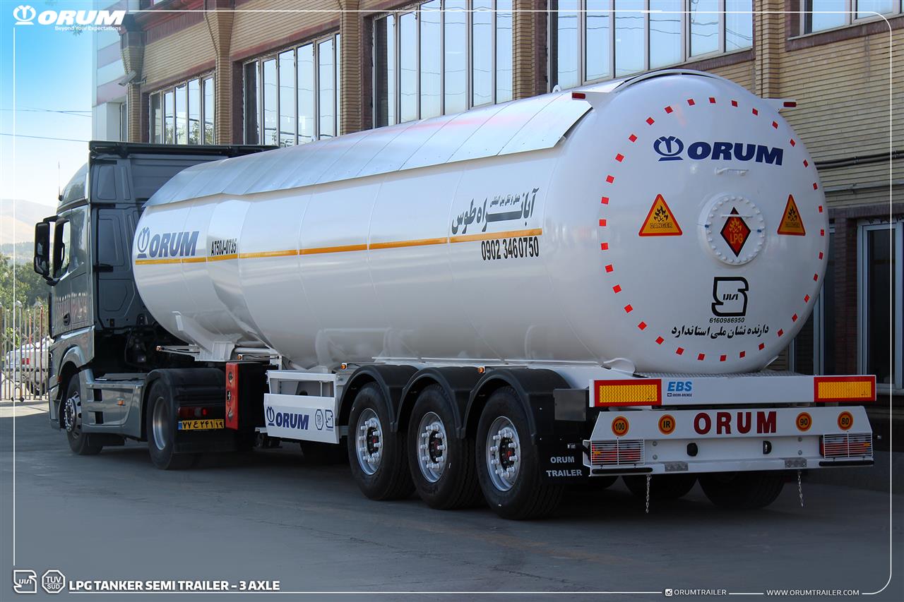 S001-1 تریلر حمل مواد خطرناک